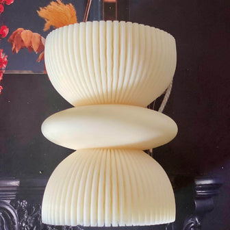 Artisan sculptural soy wax candle displayed as home décor, combining elegant design, eco-conscious materials, and aromatherapy benefits.