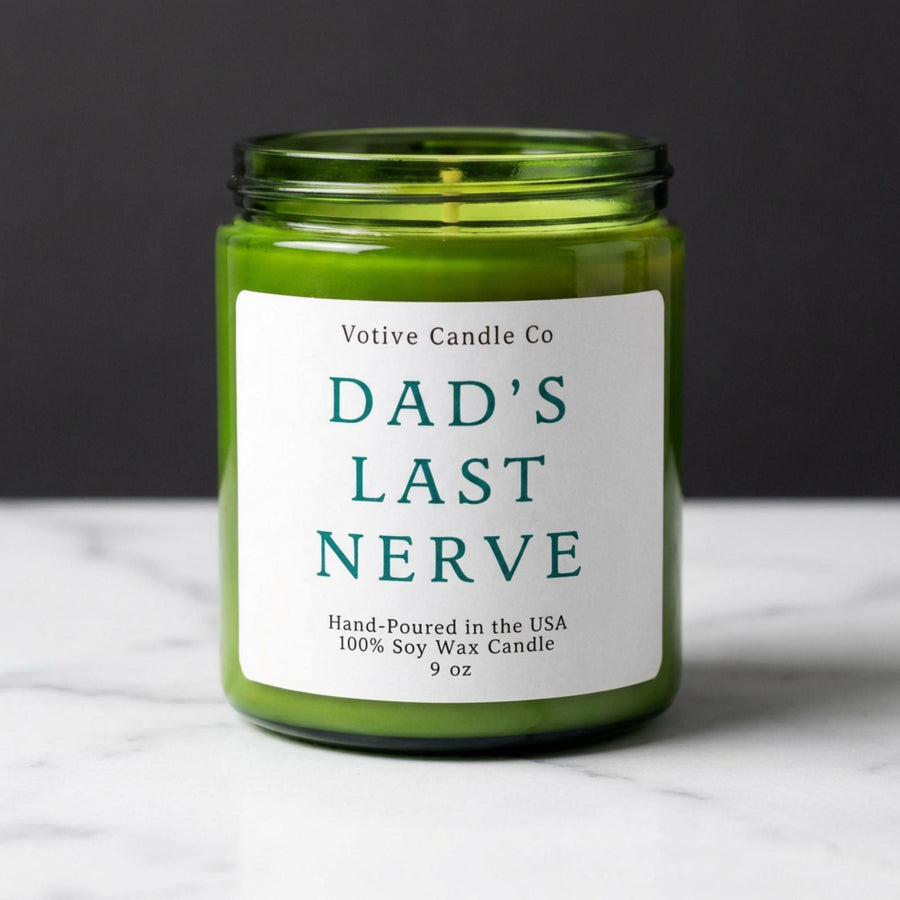 Funny dad candle novelty gift soy wax handmade Orlando Florida