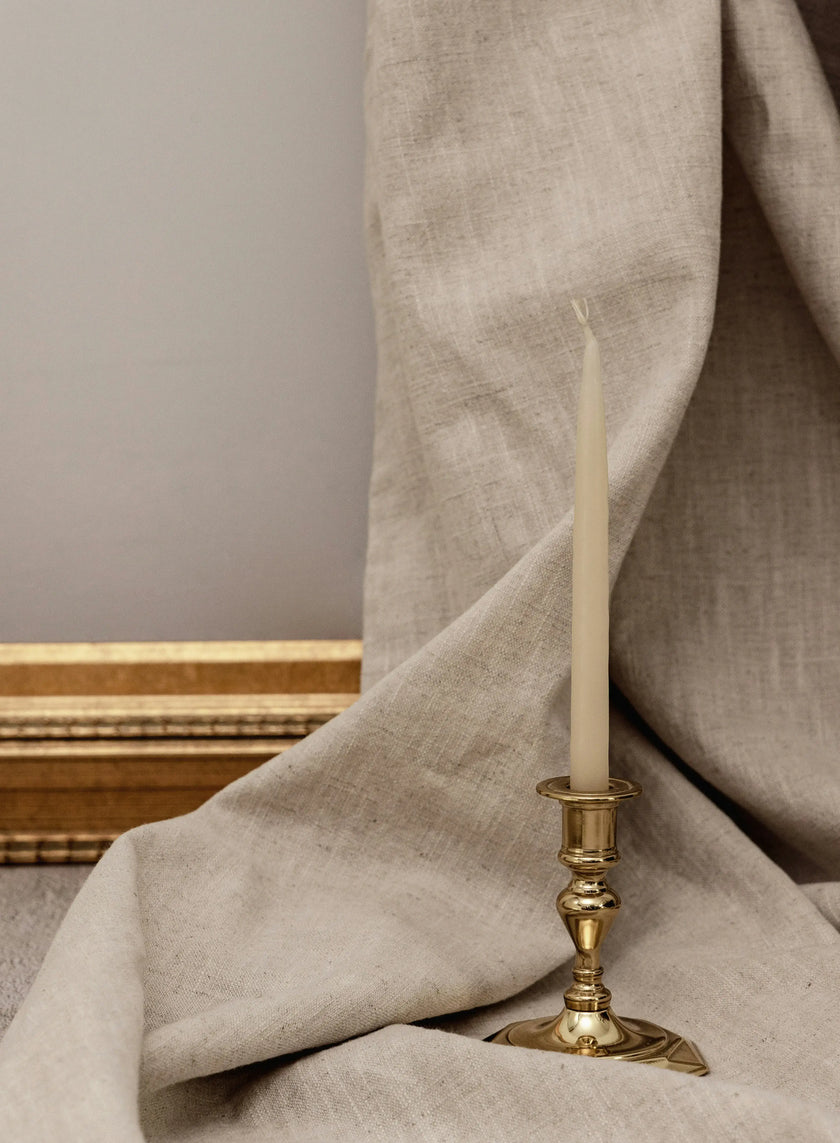 Elegant natural soy wax pillar and taper candles, eco-friendly and hand-poured for sustainable home dΓ©cor.