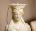 Goddess torso candle – sculptural soy wax feminine figure for minimalist decor