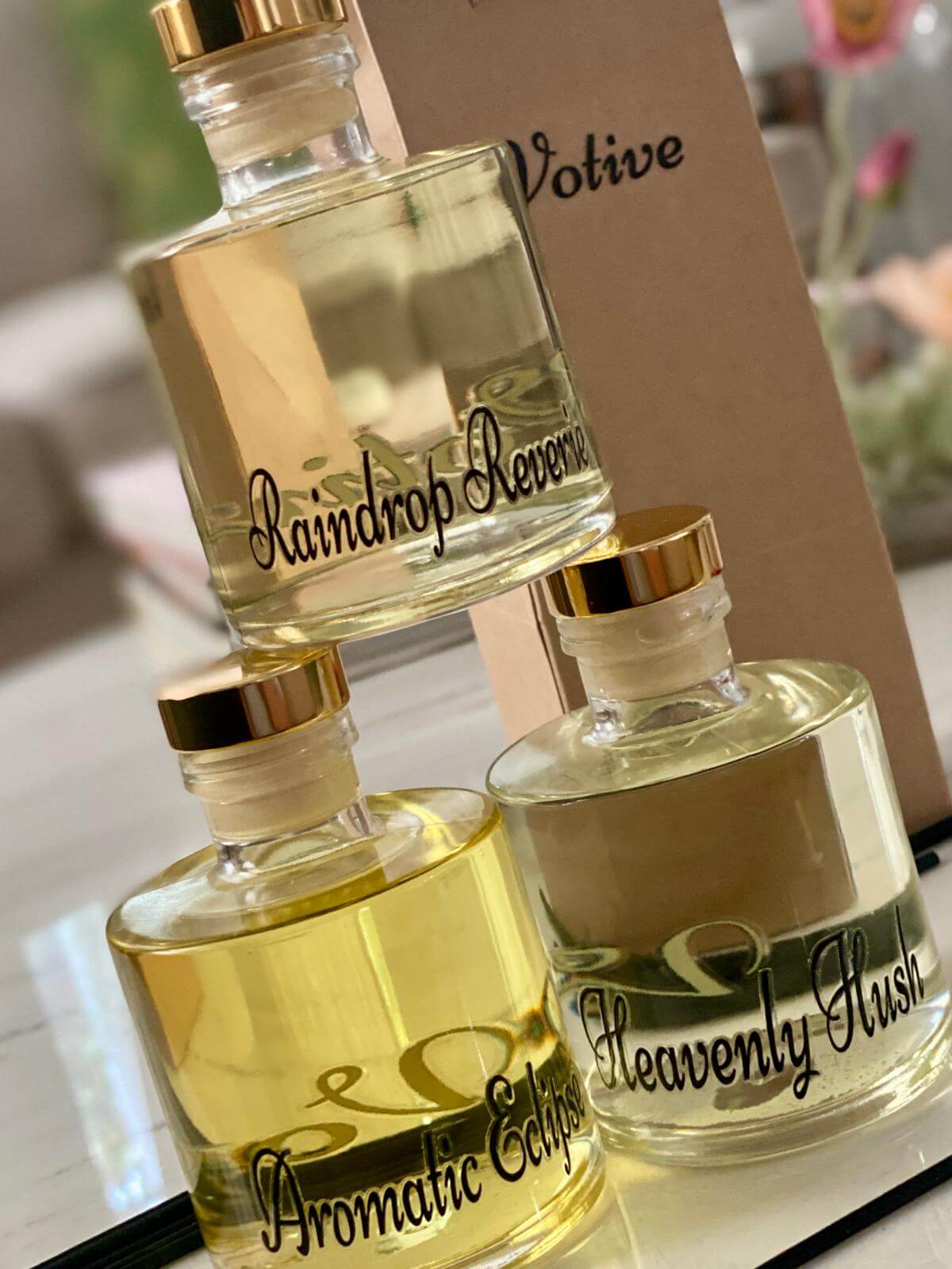 Hand-poured non-toxic reed diffuser collection, made in Orlando