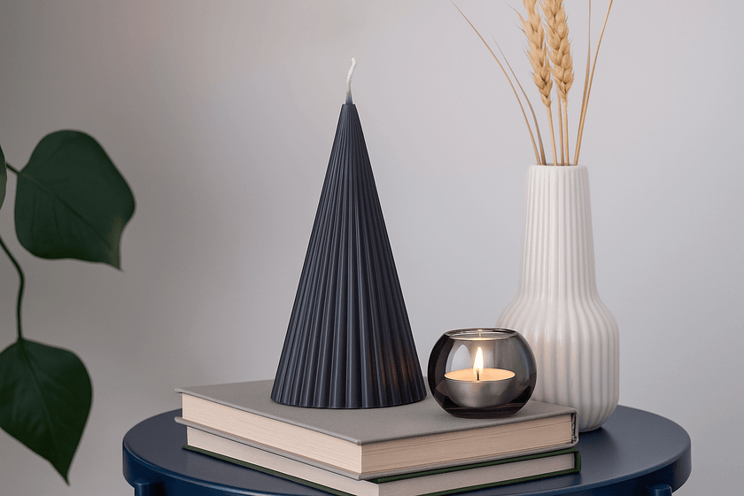 Artisanal eco-friendly pillar and taper candles, handcrafted for sustainable elegance and superior burn quality.
