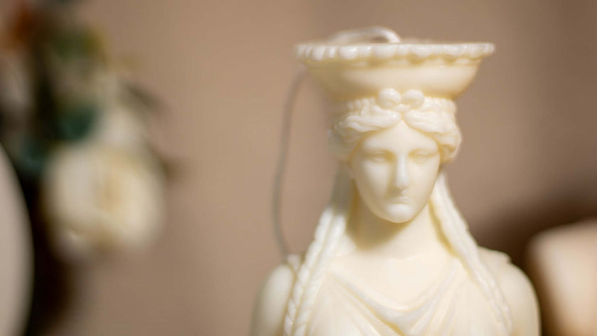 Handmade feminine form candle – clean-burning and wellness-inspired