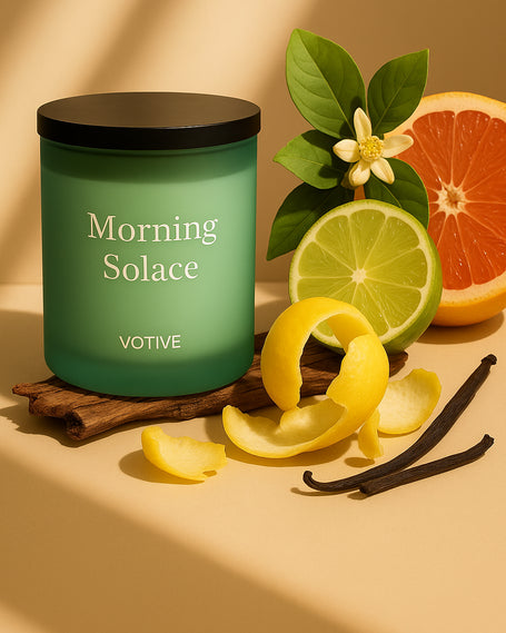 Pet-safe aromatherapy candle for energy and anxiety relief – non-toxic soy wax with citrus essential oils by Votive