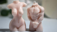 Soy wax sculpture candle – female nude shape for mindful interiors