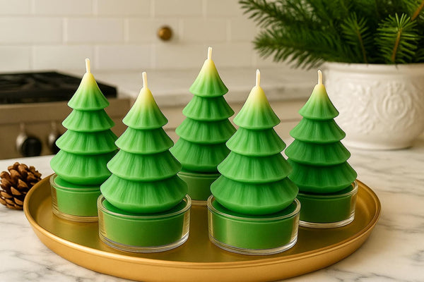Christmas Tealights Candles : Hand-Poured Holiday Decor