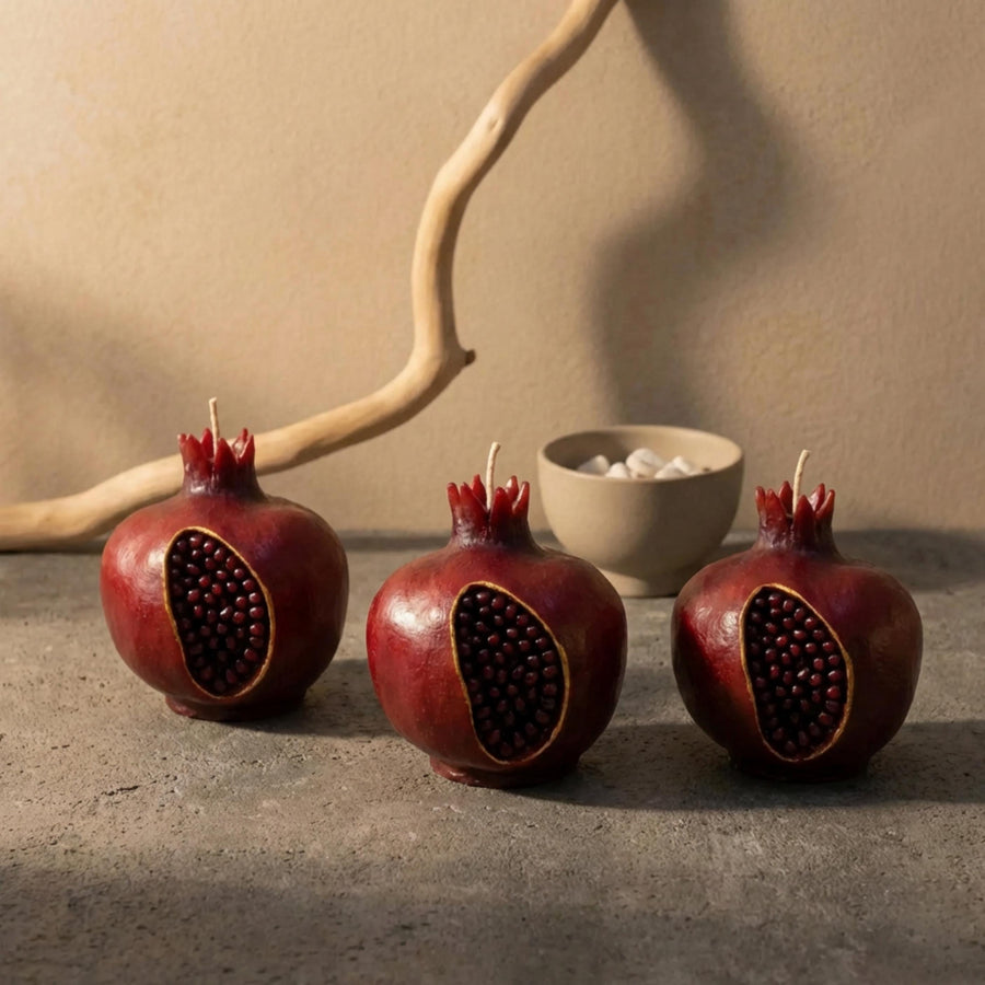 Pomegranate Candle Large Fruit Candle