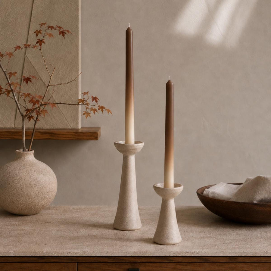 Ombre Taper Candles Set of 2 – hand-poured soy wax ombre finish