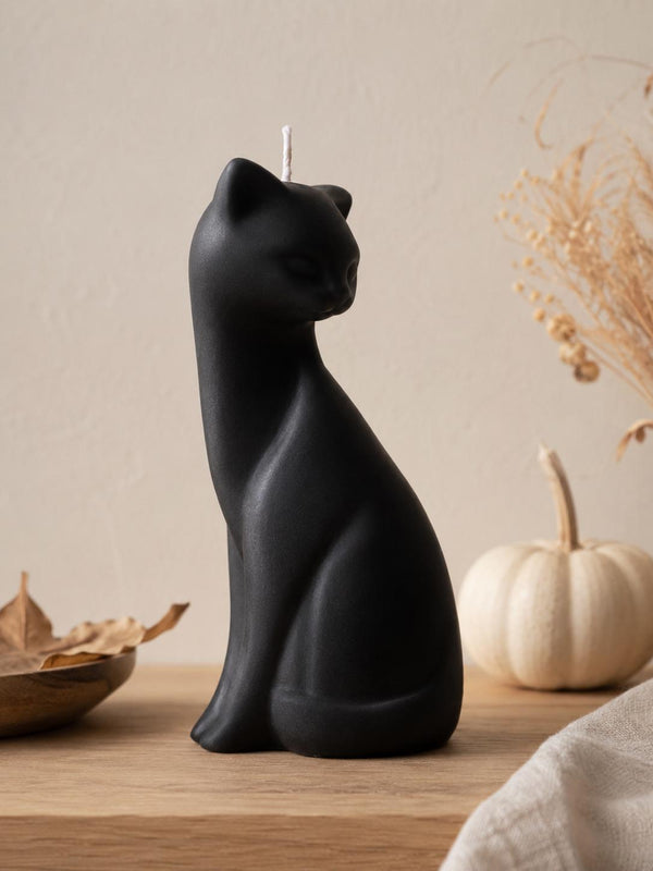 Black Cat Halloween Candle – view 2