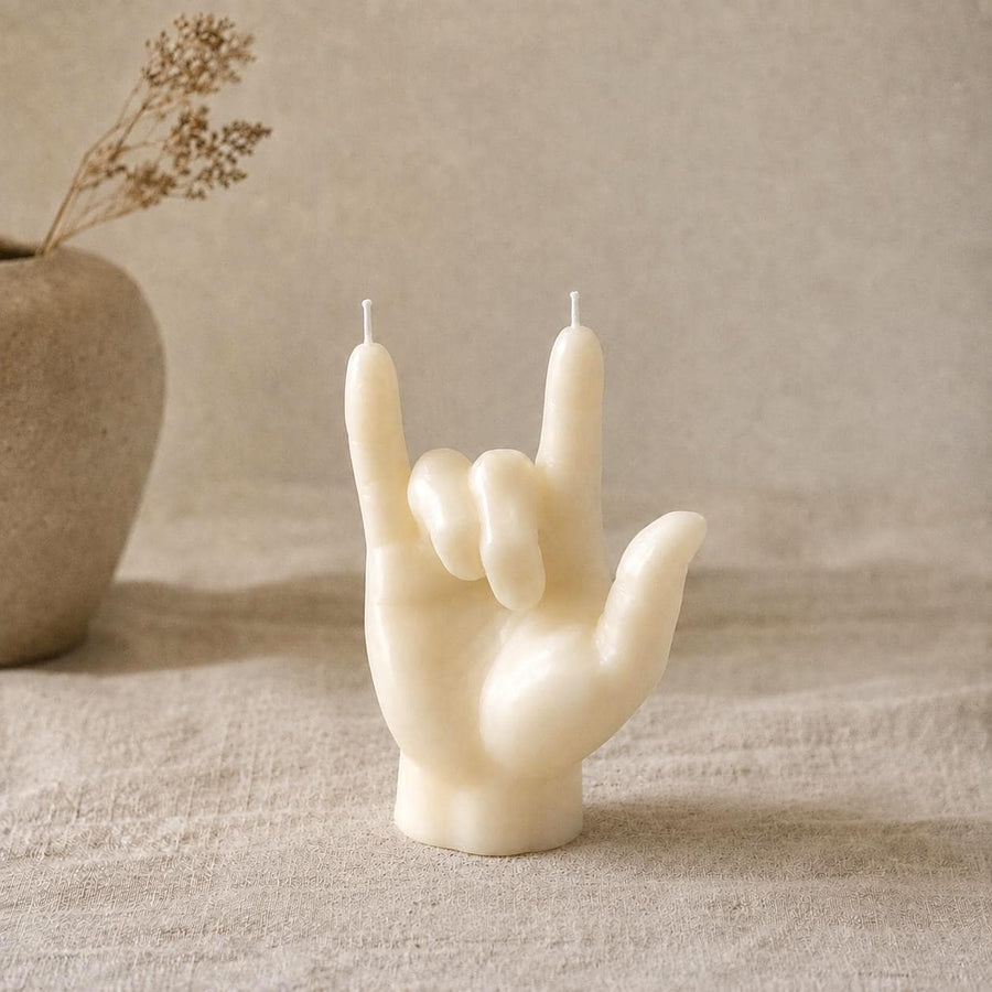 ASL I Love You Candle – Sculptural Candles