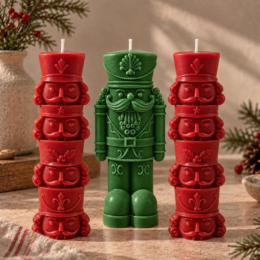 Nutcracker Candle Set of 3 – Sculptural Candles
