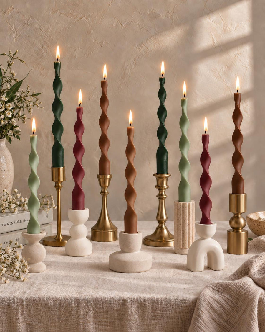 Twisted Taper Candles Set of 2 – Taper Candles