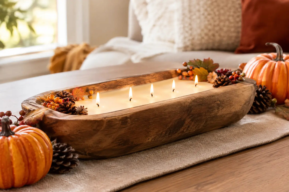 Fall Dough Bowl Candle Ideas for a Cozy Home