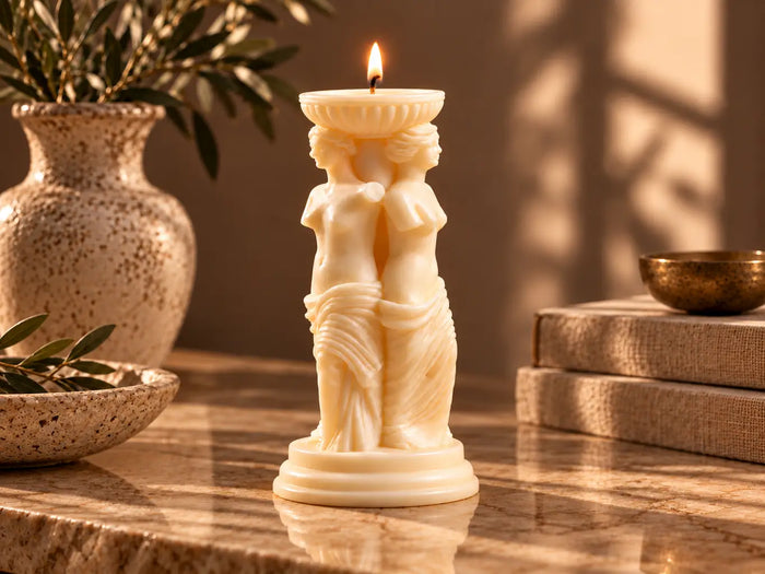 How to Style a Greek Goddess Bust Candle