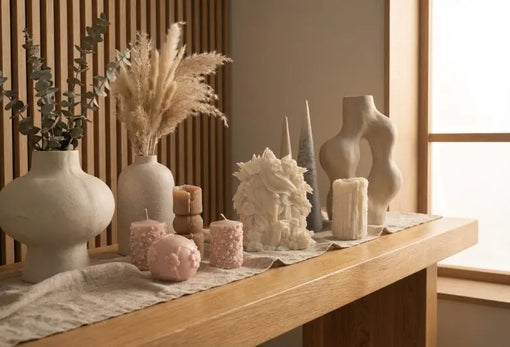 How to Style Sculptural Candles: 7 Home Decor Ideas
