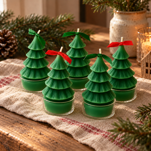 Christmas Tealights Candles : Hand-Poured Holiday Decor