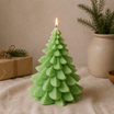 Large Christmas Tree Candle - Handmade Festive Candle - Holiday Decor 5.5 inch