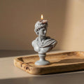 Apollo Bust Candle – Greek Statue Candle – Sculpture Soy Wax – lifestyle view