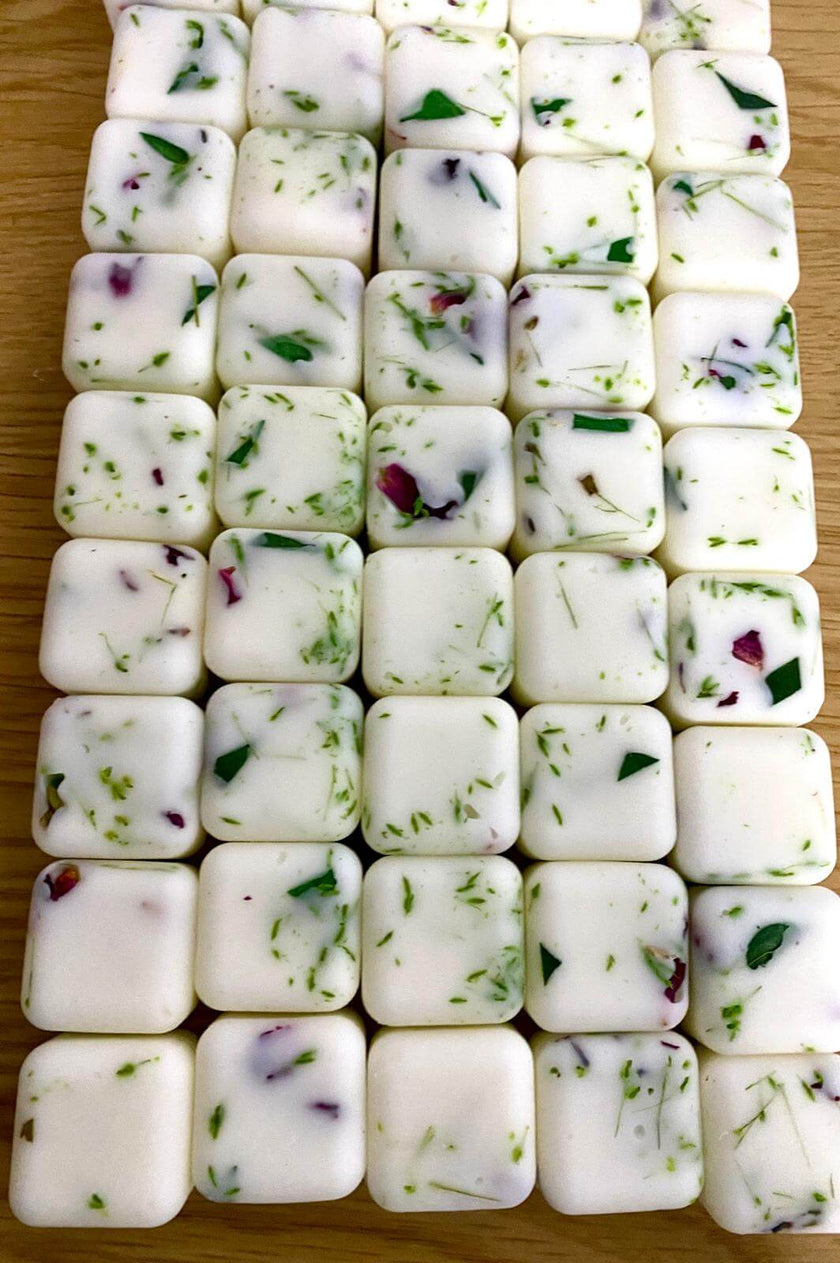 Aromatherapy wax melts with original essential oil blends by certified aromatherapist, IAOTH member