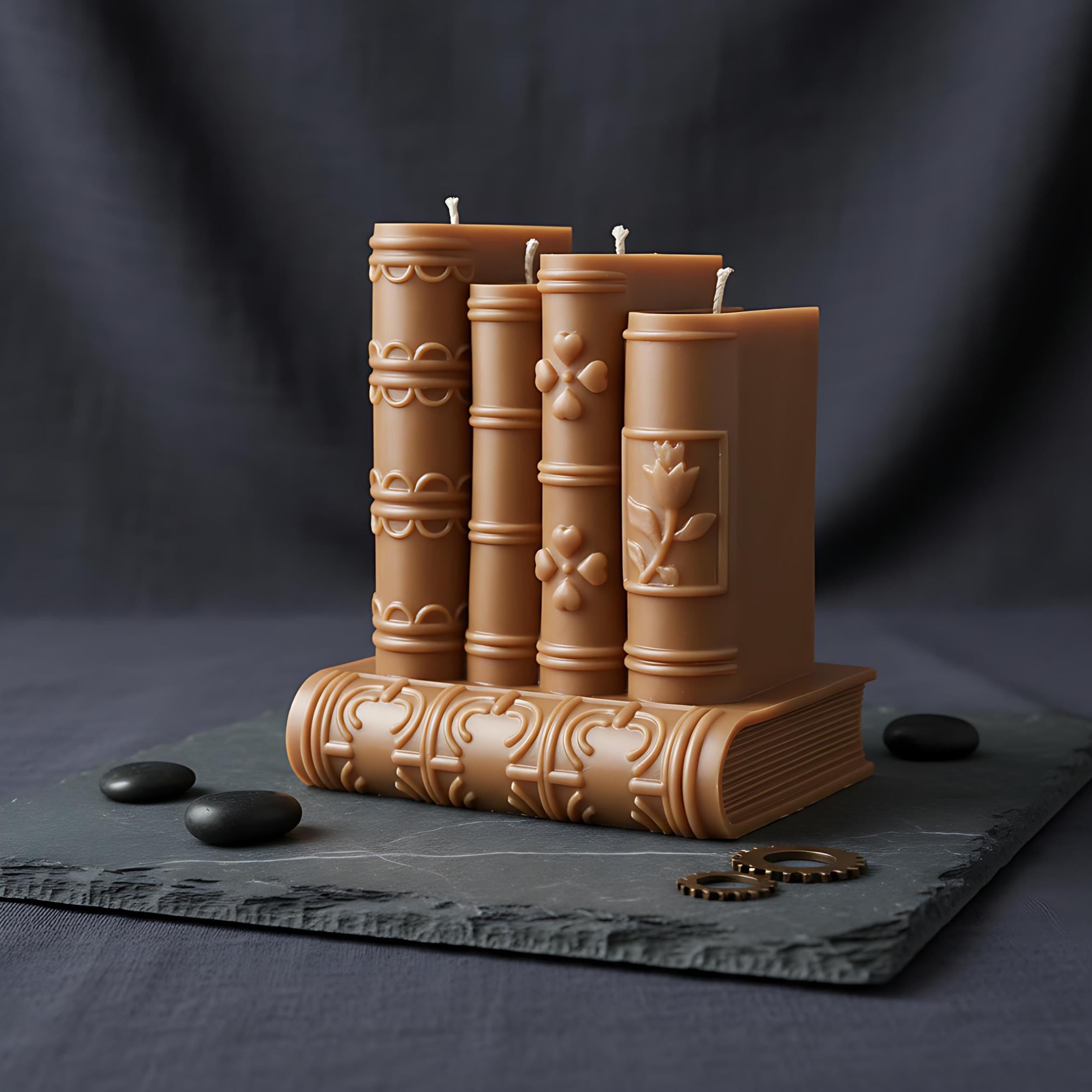 Book Frame Candle