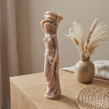 Caryatid Sculptural Soy Wax Candle - Elegant Home Decor