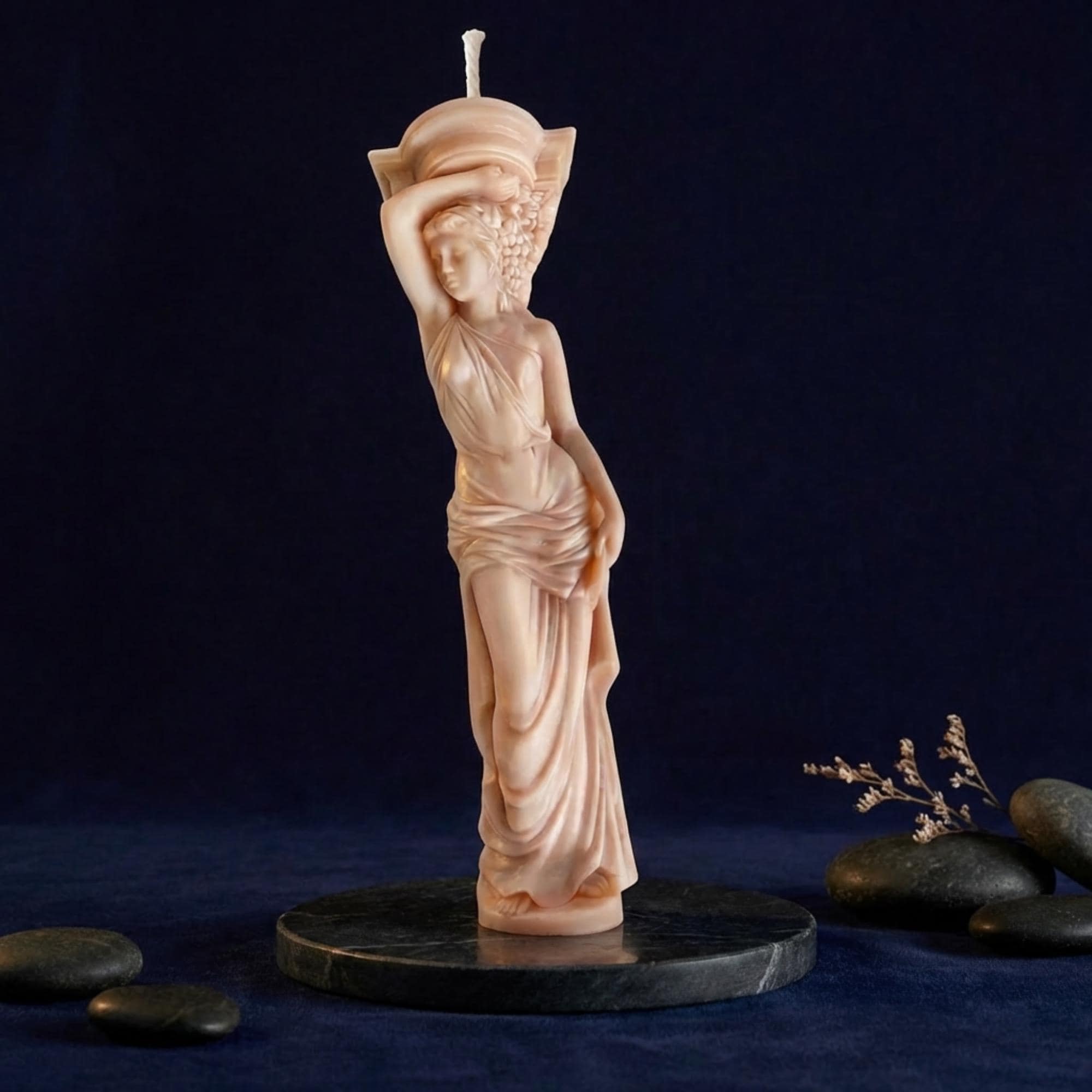 Caryatid Sculptural Soy Wax Candle - Elegant Home Decor