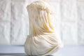 Extra Large Veiled Lady Sculptural Candle soy wax candle — side view