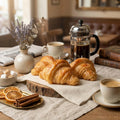 Croissant Candle – Cozy Breakfast Decor – French Bakery Aest – unlit display