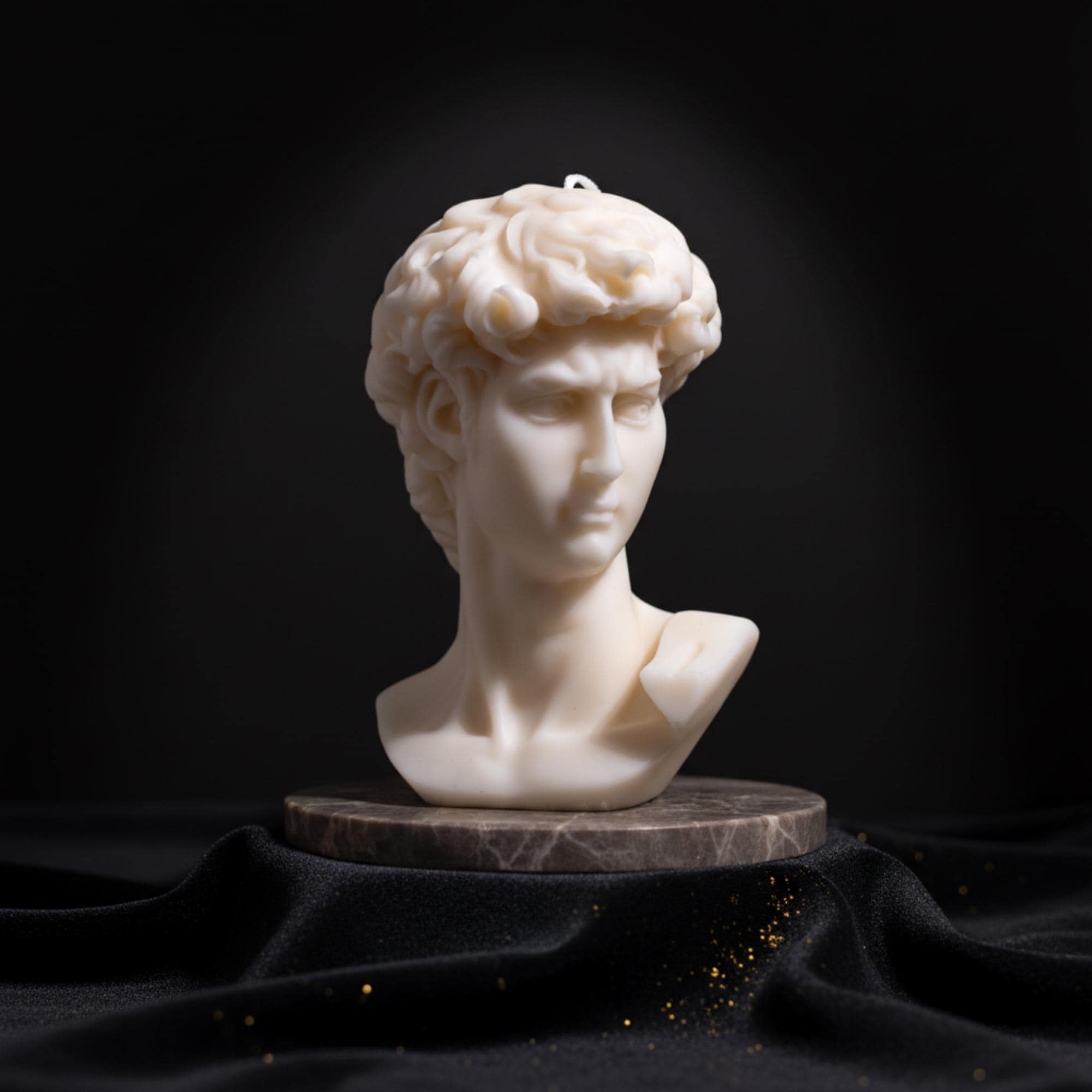 Handmade David Head Soy Sculpture Candle | Decor