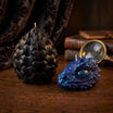 Dragon Candle Set, Dragon Head & Dragon Egg Soy Wax Candles, Gothic Fantasy Decor, Handmade Mythical Gift