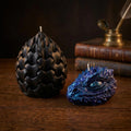 Dragon Candle Set, Dragon Head & Dragon Egg Soy Wax Candles, Gothic Fantasy Decor, Handmade Mythical Gift