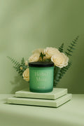 Lavender Vanilla Floral Candle - Herbal Muse soy wax candle