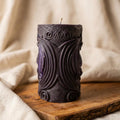 Dragon Pillar Candle, Gothic Sculptural Soy Wax Candle, Fantasy Candle Decor, Handmade Mythical Dragon Gift