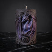 Dragon Pillar Candle, Gothic Sculptural Soy Wax Candle, Fantasy Candle Decor, Handmade Mythical Dragon Gift