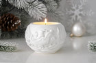 Santa Sleigh Soy Wax Candle Jar — Eco Resin Sculptural Christmas Decor, Hand-Painted Option – view 6