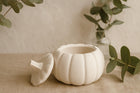 Handmade Ceramic Resin Pumpkin Jar: Rustic Autumn Home Decor – lifestyle view