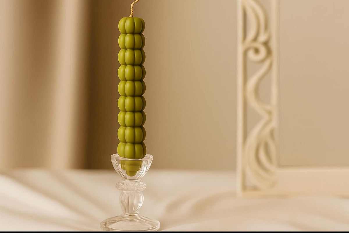 Handmade Flower Pillar Candle