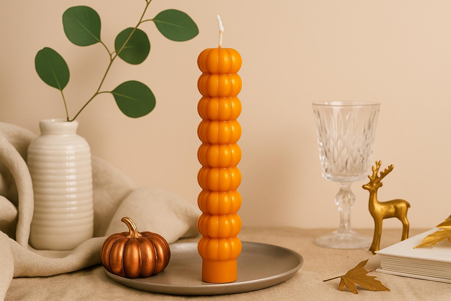 Handmade Flower Pillar Candle