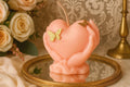 Heart Candle with Hands and Butterfly Accents - Gift Ready-H – detail view