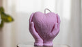 Heart Shaped Candle: Hands Holding Heart – lifestyle view