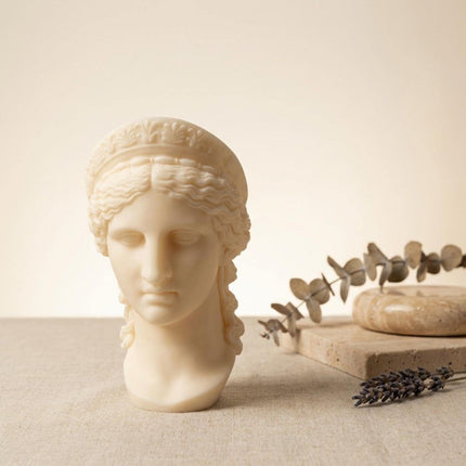 Hera Bust Statue Candle