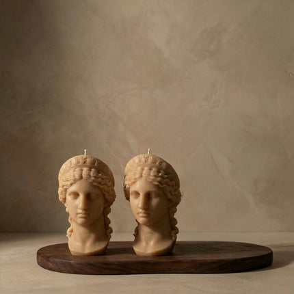 Hera Bust Statue Candle