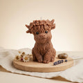 Highland Cow Candle – Rustic Farmhouse Decor – Country Home Accent – Animal Candle – Handmade Soy Wax – Cozy Home Decor