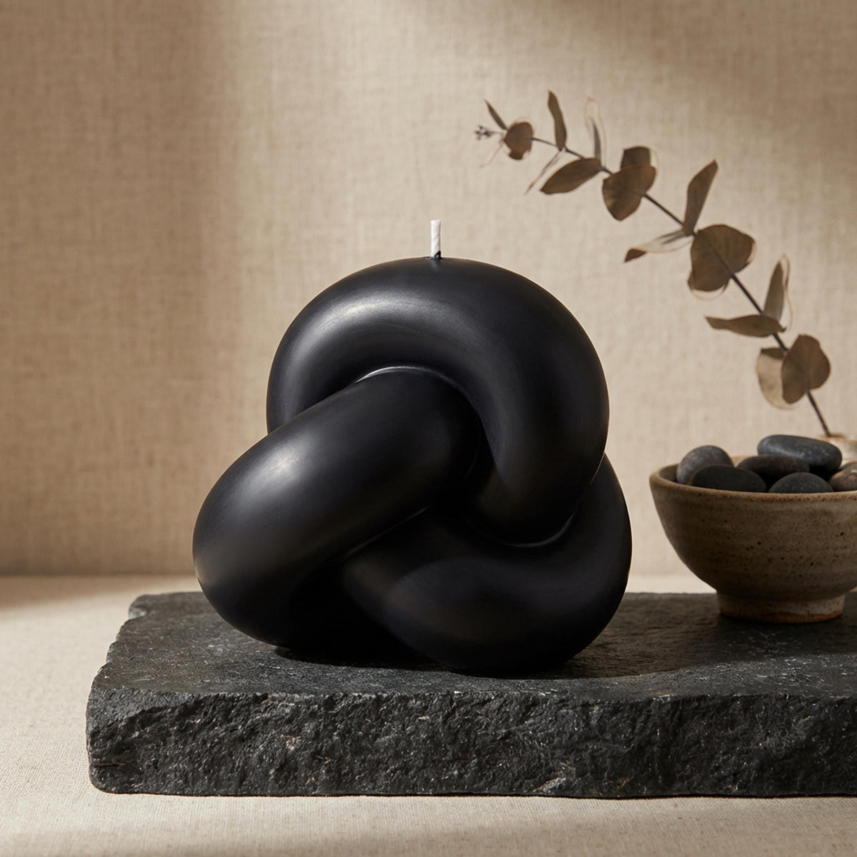 Knot Pillar Candle