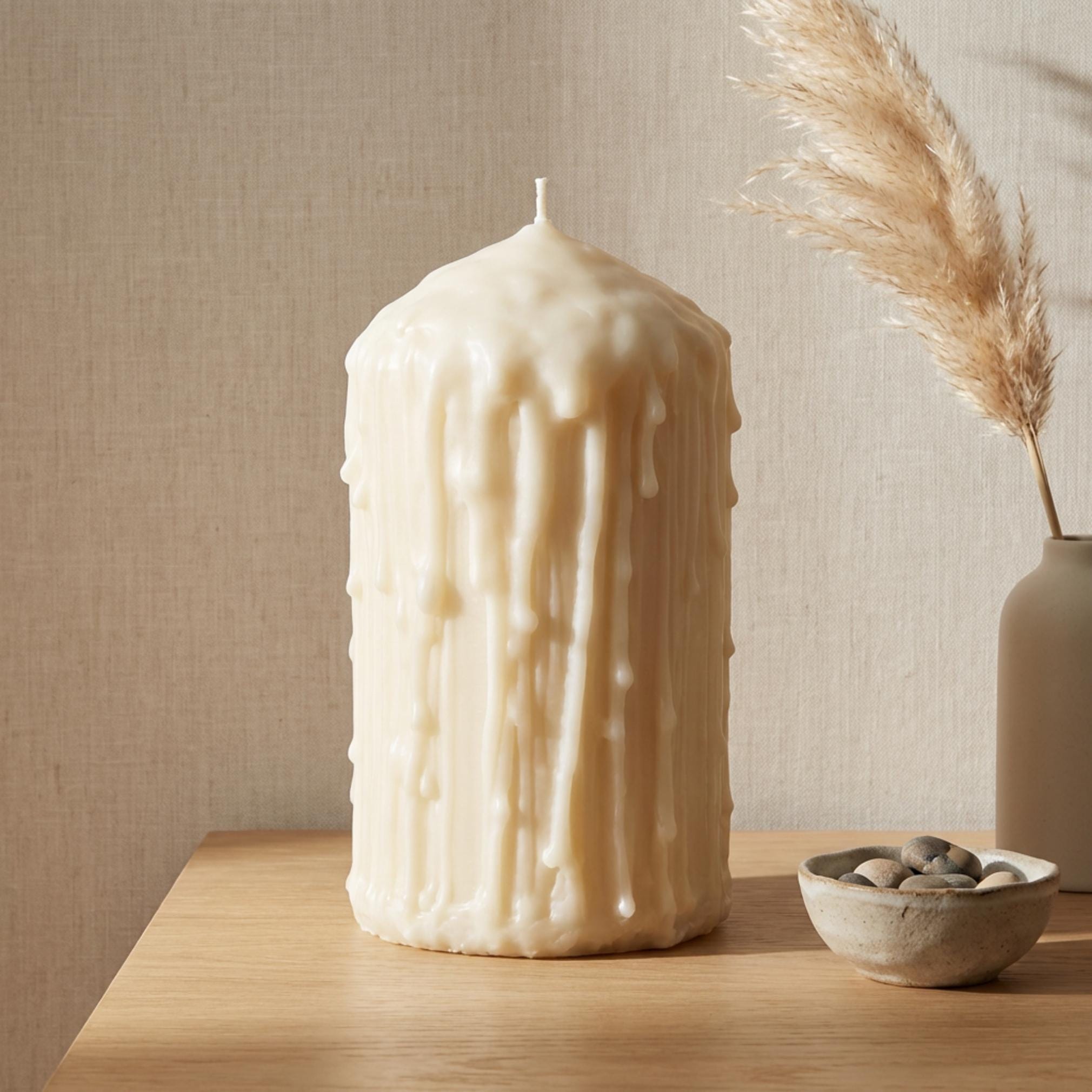 Luxury Hand Drip Pillar Candle