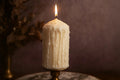 Luxury Hand Drip Pillar Candle – detail view