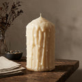 Luxury Hand Drip Pillar Candle – lifestyle view