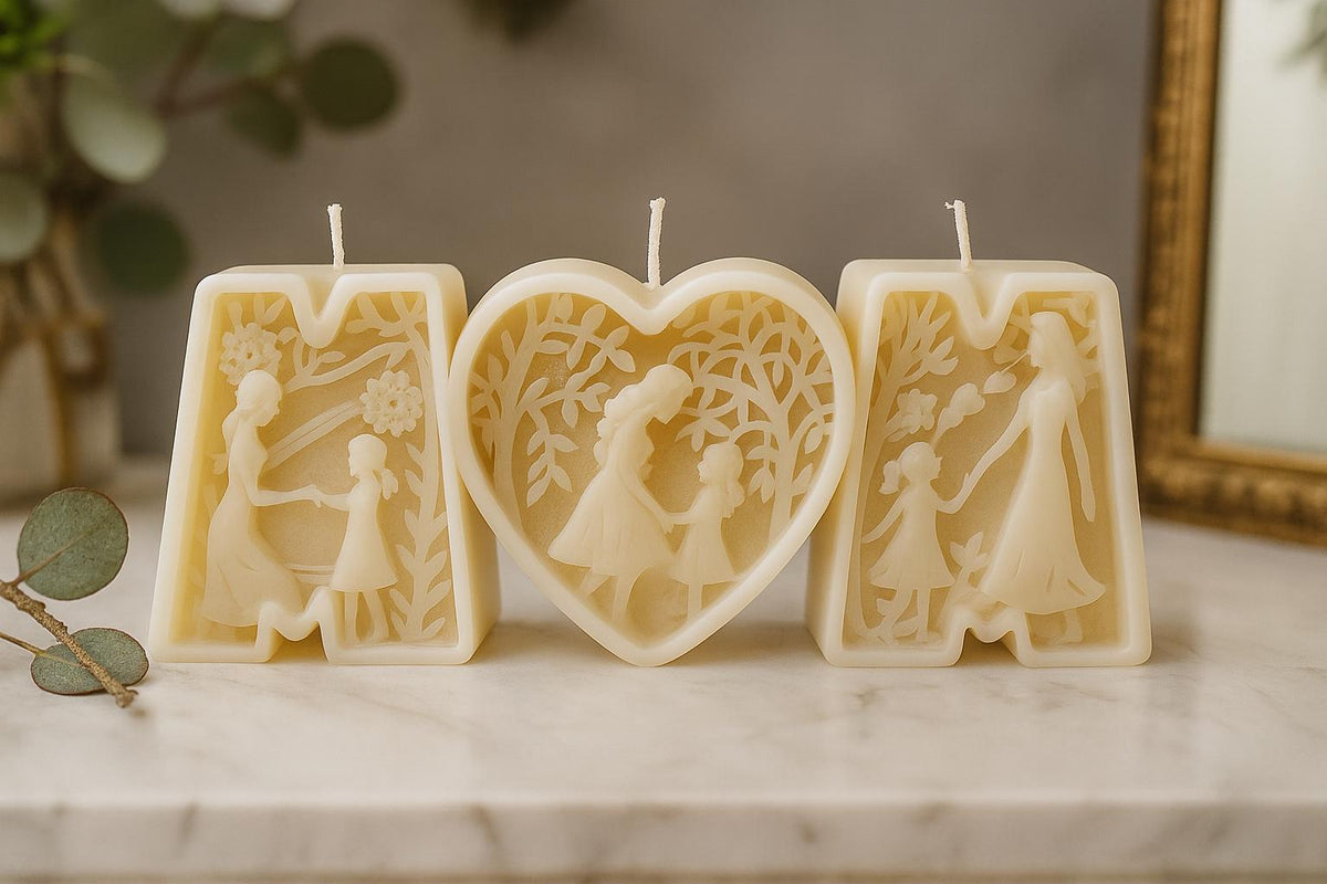 MOM Letter Candle
