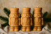 Matte finish soy wax Nutcracker candle – luxury holiday centerpiece