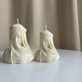 Medium Veiled Lady Candle – front view